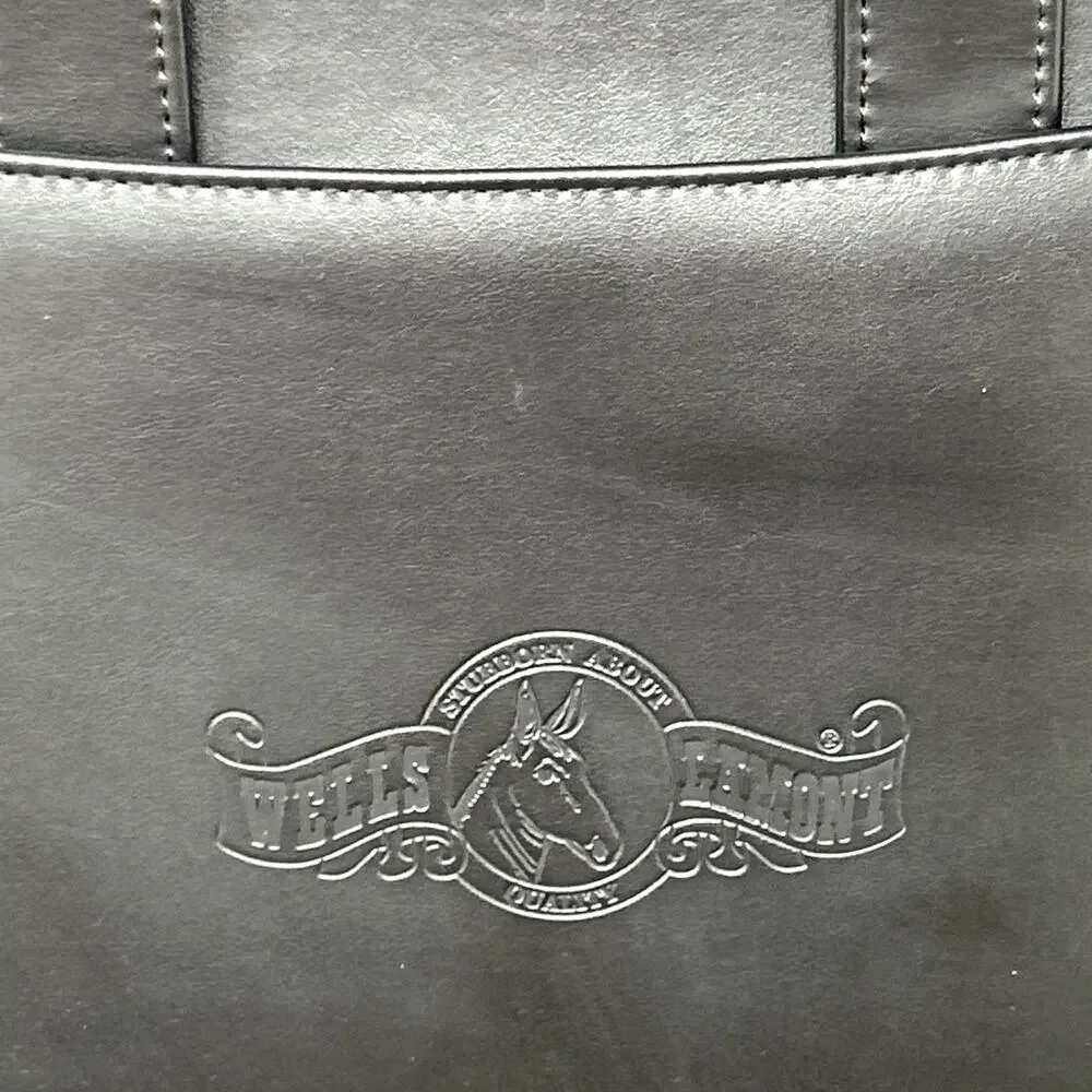 Vtg Wells Lamont Sweda Executive Briefcase 15x11 Padfolio 2004 Digital Calendar